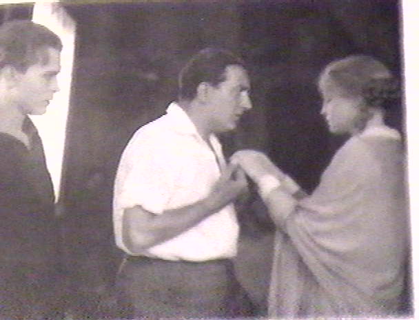 Lang directing Brigitte Helm on the set of 